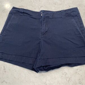 New York & Co navy blue flat front shorts